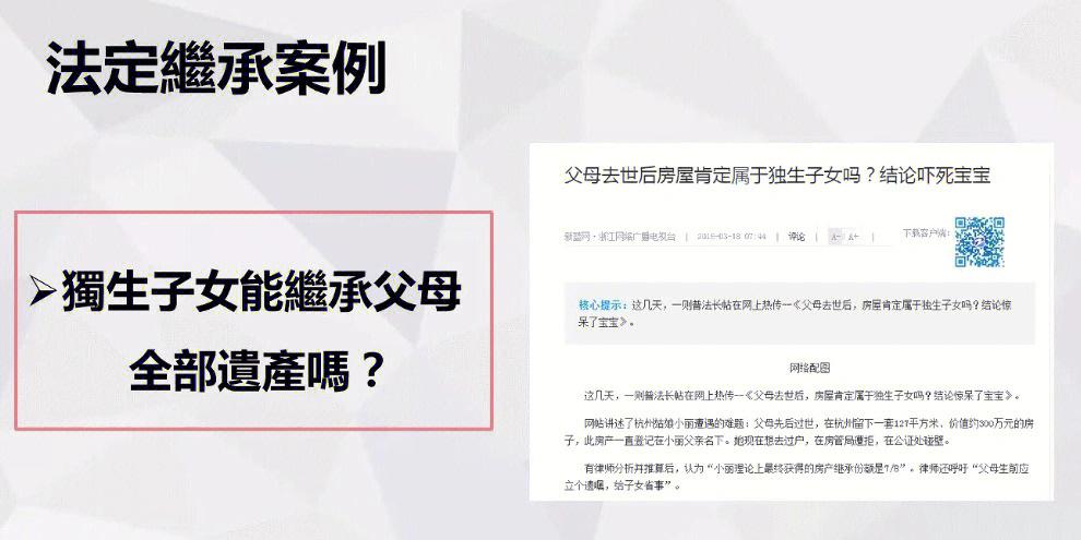 独生子女未必能全额继承遗产（独生子女不能全部继承父母遗产吗?）