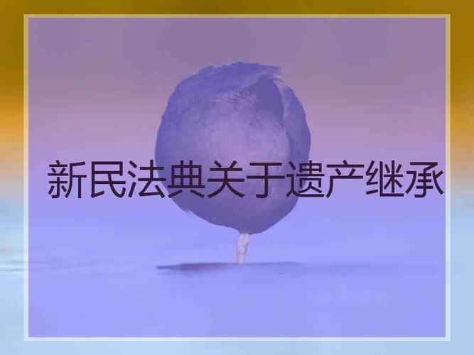 中国 新民法典关于遗产继承（新民法典关于遗产继承人）