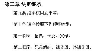 法律上遗产继承顺序(法律上遗产继承顺序的规定)