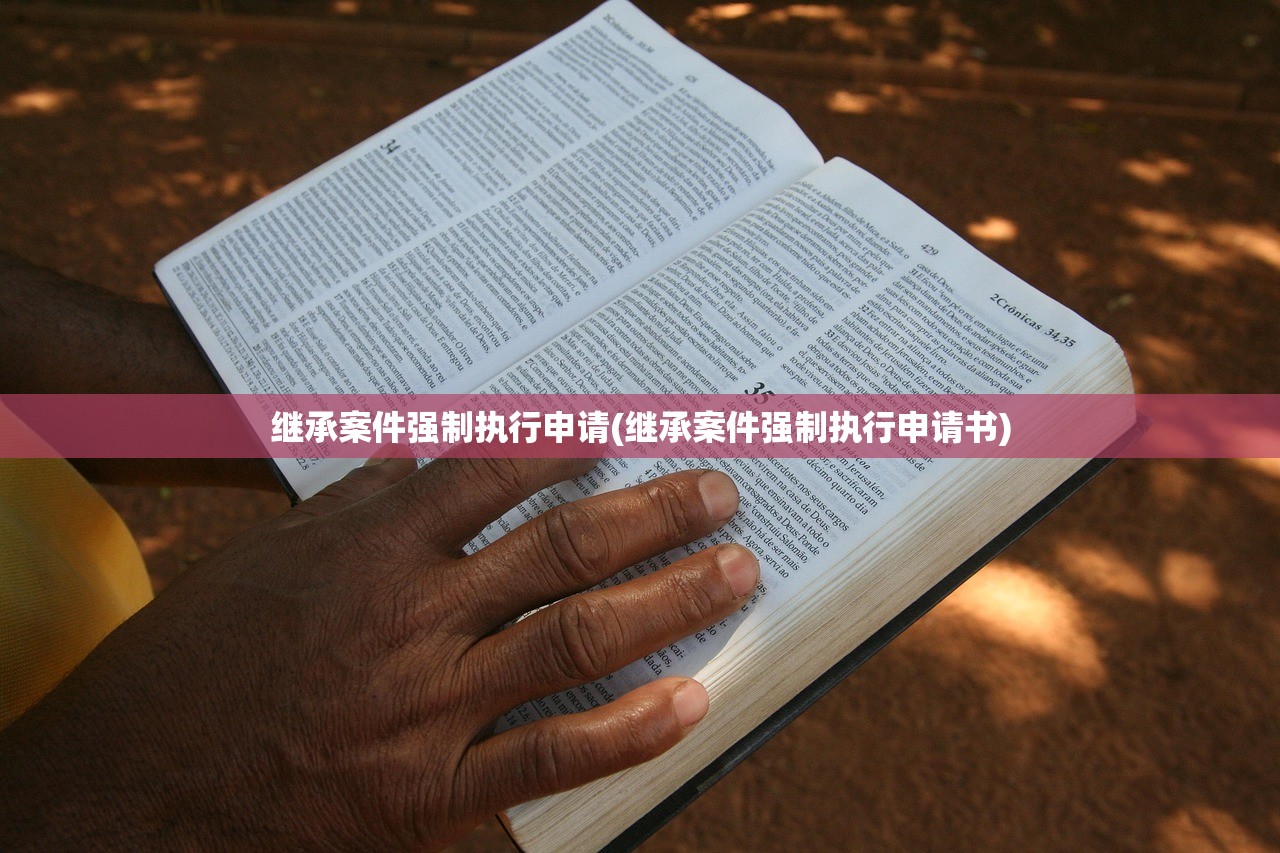 继承案件强制执行申请(继承案件强制执行申请书)