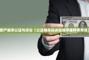 房产继承公证与诉讼（公证继承和诉讼继承哪种费用低）