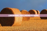 土地有继承权吗（农村土地使用权可以继承吗）