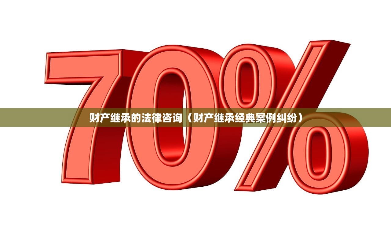 财产继承的法律咨询（财产继承经典案例纠纷）