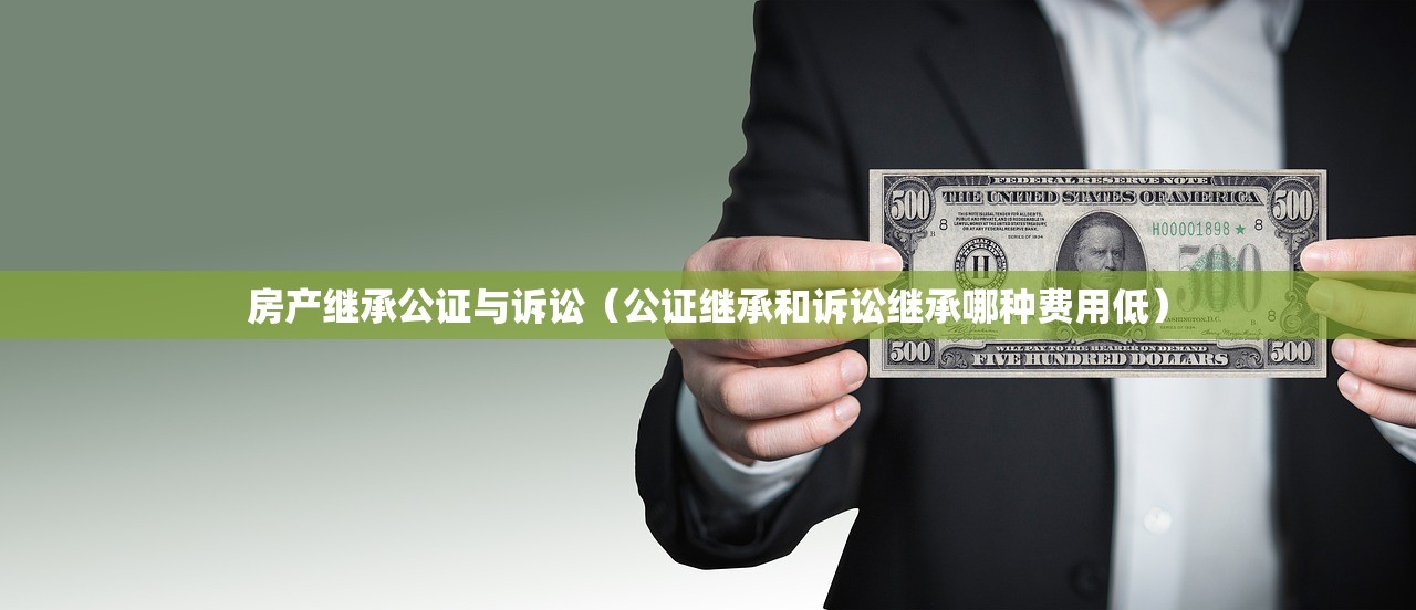 房产继承公证与诉讼（公证继承和诉讼继承哪种费用低）