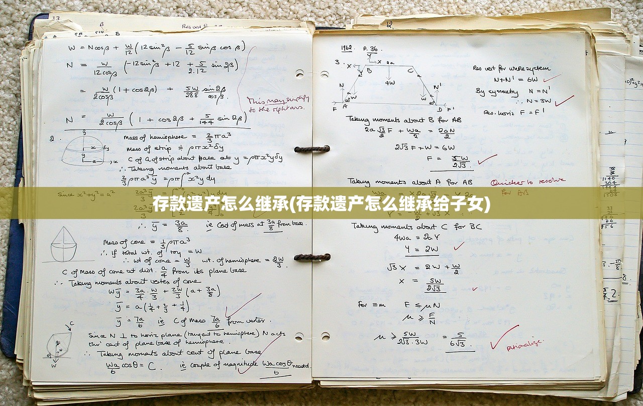 存款遗产怎么继承(存款遗产怎么继承给子女)